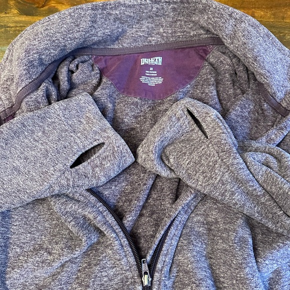 Duluth Trading Co Full Zip Fleece Jacket ZipperPockets Women's 2XL purple - Picture 4 of 8